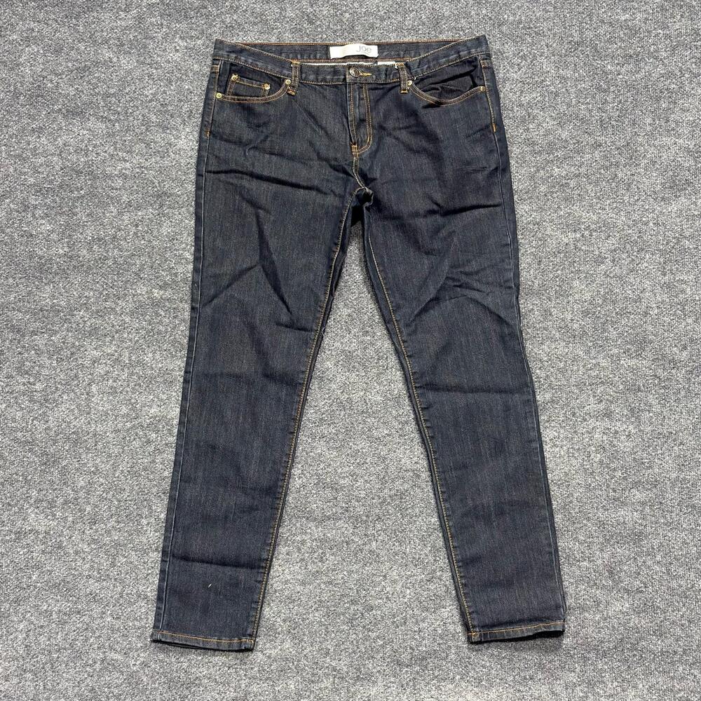 Joe Fresh Jeans Womens 14 Blue Dark Wash Mid Rise Slim Skinny Stretch Denim